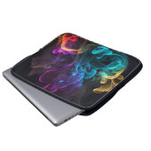 HELL gefärbte RAUCHPLUME Laptopschutzhülle (Vorne Knopf)