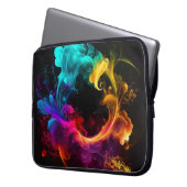 HELL gefärbte RAUCHPLUME Laptopschutzhülle (Vorderseite Links)