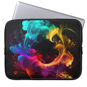 HELL gefärbte RAUCHPLUME Laptopschutzhülle