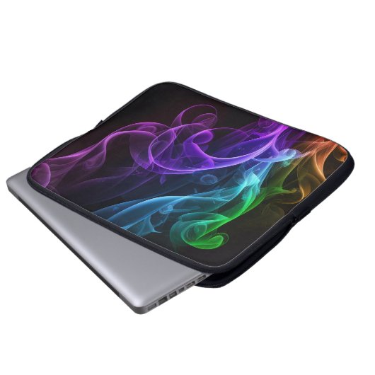 HELL gefärbte RAUCHPLUME Laptopschutzhülle (Vorne Knopf)