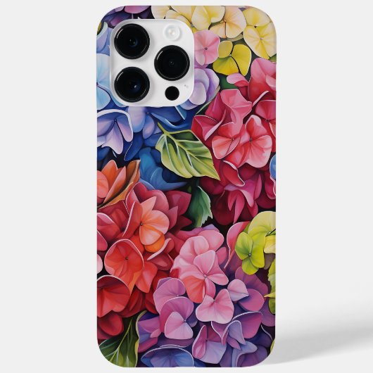 HELL gefärbte WASSERFARBENHYDRANGEE BLUME Case-Mate iPhone Hülle (Rückseite)