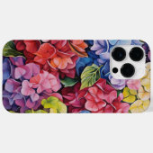 HELL gefärbte WASSERFARBENHYDRANGEE BLUME Case-Mate iPhone Hülle (Rückseite (Horizontal))