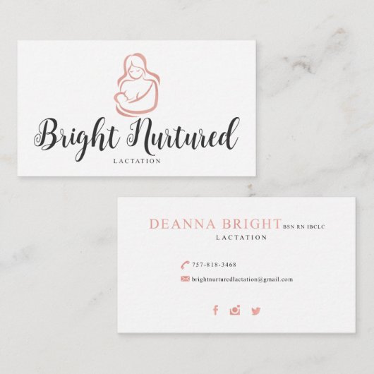 Hell genährt visitenkarte (Vorne/Hinten)