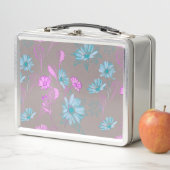 Hell gewaschene Blumen Metall-Lunchbox Metall Brotdose (Beispiel)