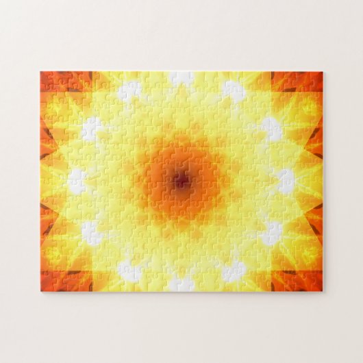 Hell Golden Sunsets Mandala Puzzle (Horizontal)