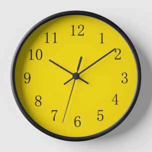 Hell Golden Yellow Kitchenwall Uhr
