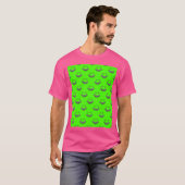 Hell Green Alien Ufo Pattern T-Shirt (Vorne ganz)