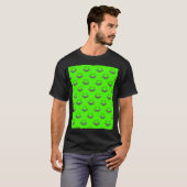 Hell Green Alien Ufo Pattern T-Shirt (Vorne ganz)