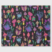 Hell, halluzinogen, dekorativ, fantastisch geschenkpapier (Flach)