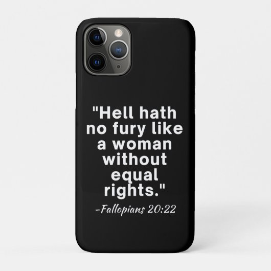 Hell Hath No Furcht Equal Rights Zitat Case-Mate iPhone Hülle (Rückseite)