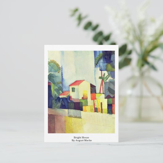 Hell House by August Macke Postkarte (Stehend Vorderseite)