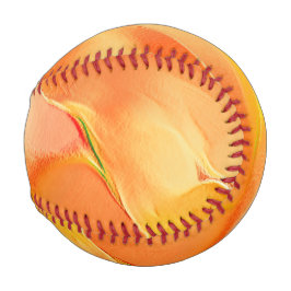Hell in Gelb und Orange geschnitten Baseball