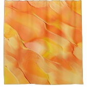 Hell in Gelb und Orange geschnitten Duschvorhang (Vorderseite)