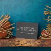 Hell ist leeres Shakespeare-Zitat Fotoplatte (Seite)