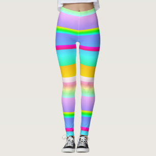 Hell lebhaft gestreift leggings