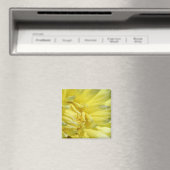Hell, Lemon Yellow Dahlia Magnet (In Situ (Geschirrspüler))