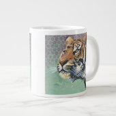 Hell leuchtend Jumbo-Tasse (Vorderseite Rechts)