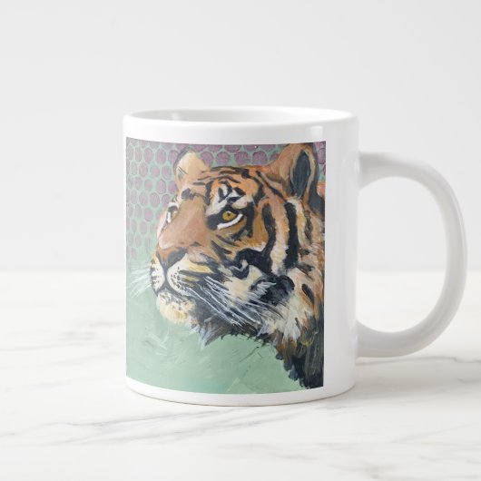 Hell leuchtend Jumbo-Tasse (Rechts)