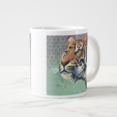 Hell leuchtend Jumbo-Tasse (Vorderseite Rechts)