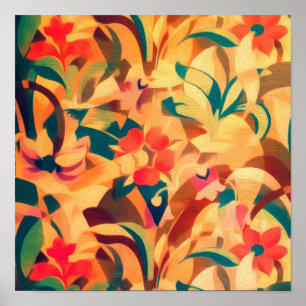 Hell Licht floraler Botanischer Garten Kunst, Dich Poster