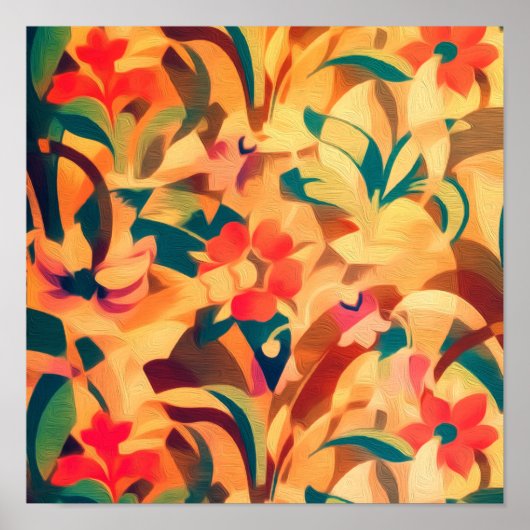 Hell Licht floraler Botanischer Garten Kunst, Dich Poster (Vorne)