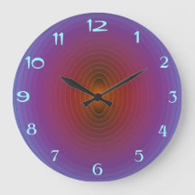 Hell Lila/Aqua> Fractual Gemustert WallClock