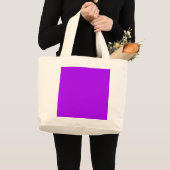 Hell Lila Fuchsia Nebel nur Lila Farbe Jumbo Stoffbeutel (Vorderseite (Produkt))