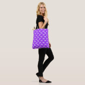 HELL LILA MIT WEISSEN STORKS MIT BEUTEL TASCHE (Am Model)