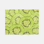 Hell-Lit Kiwi-Scheiben Fleecedecke (Vorderseite (Horizontal))