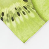 Hell-Lit Kiwi-Scheiben Fleecedecke (Ecke)