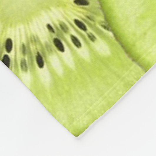 Hell-Lit Kiwi-Scheiben Fleecedecke (Ecke)