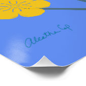 Hell Maximalist Floral Art-Vocab-Meritorious Poster (Ecke)