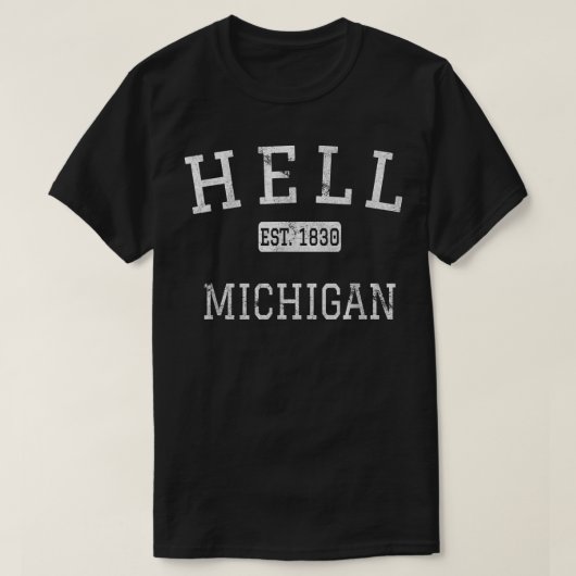 Hell Michigan MI Vintag T-Shirt (Design vorne)