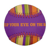 Hell, modern, funky und lustig personalisiert baseball (Rückseite)