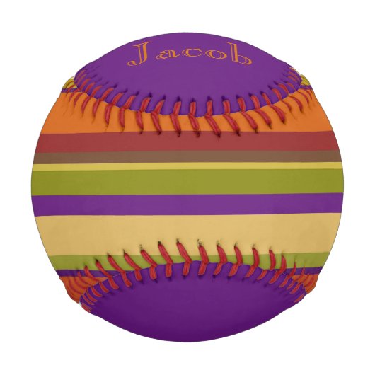 Hell, modern, funky und lustig personalisiert baseball (Vorderseite)