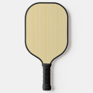 Hell, modern gelb und weiß gestreift pickleball schläger