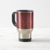 Hell mottles Herbstfarben "Crocheted"-Tasse Reisebecher (Vorderseite Links)