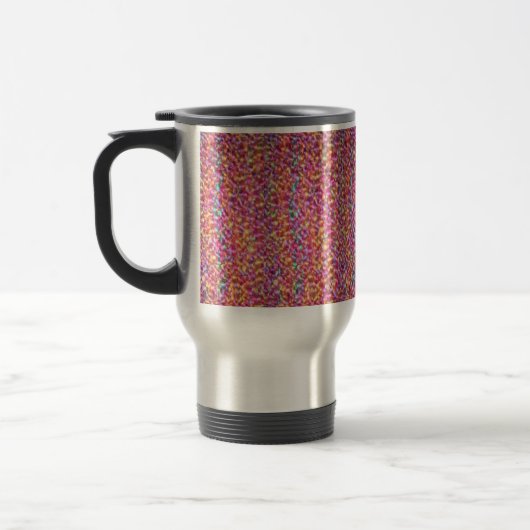 Hell mottles Herbstfarben "Crocheted"-Tasse Reisebecher (Links)
