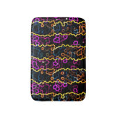 Hell "Neon on Black" Badematte (Vorderseite Vertikal)