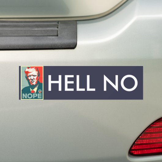 "Hell No" Anti Donald Trump für Präsident Autoaufkleber (Auf Auto)