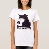 HELL NO KITTY, lustige Cat-T - Shirt (Vorderseite)