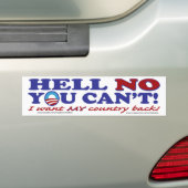 Hell-No-with-Obama-Logo Autoaufkleber (Auf Auto)