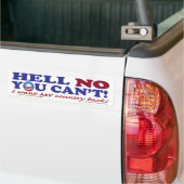 Hell-No-with-Obama-Logo Autoaufkleber (Auf Lkw)