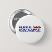 Hell-No-with-Obama-Logo Button (Vorne & Hinten)