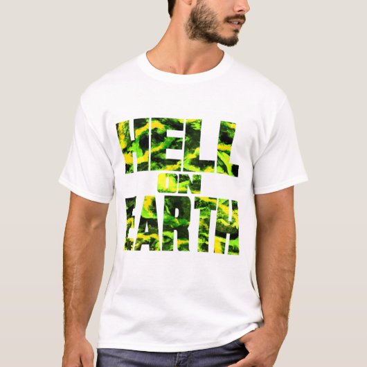 Hell on Earth T ( Giftgrün ) Herren T-Shirt (Vorderseite)