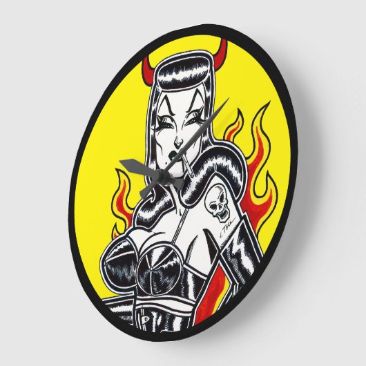 Hell on Heelses Große Wanduhr (Winkel)