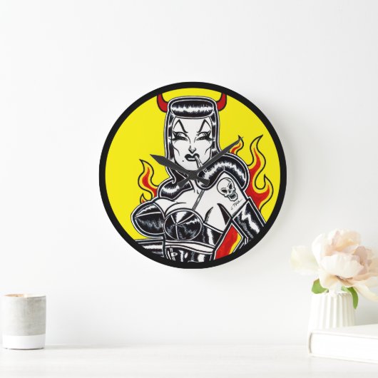 Hell on Heelses Große Wanduhr (Zuhause)