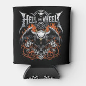 Hell on Wheels Racing Motorsport Checkered Flag Dosenkühler (Vorderseite)