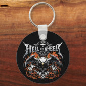 Hell on Wheels Racing Motorsport Checkered Flag Schlüsselanhänger (Rückseite)