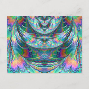 Hell!~ Oozing Pasteten ~ 3D-Fraktal Design ~ Postkarte